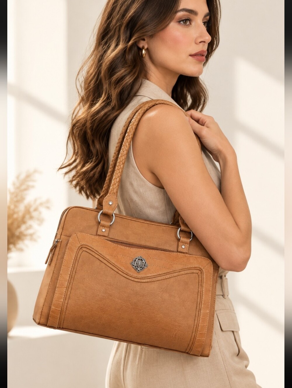 Coldwater Creek Women's Large Handbag Gem Tote